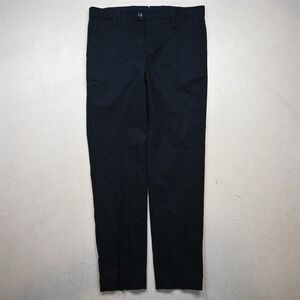 Mango 34x32 Navy Blue Flat Front Slim Dress Mens Pants